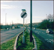Sign on the A647