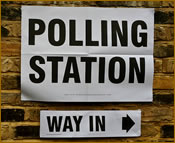 Polling Station Sign