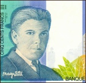 500 Belgian Franc Note Detail