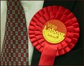 Labour Rosette and Tie